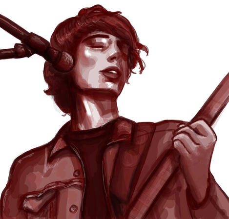 Finn wolfhard monochrome